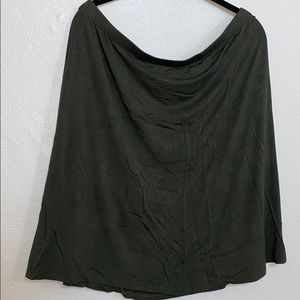Stretchy olive green skirt